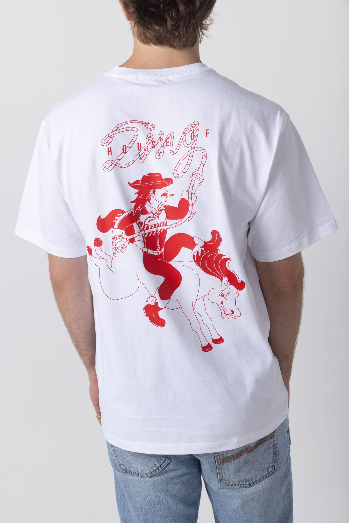 Cowboy Graphic T-Shirt - Red